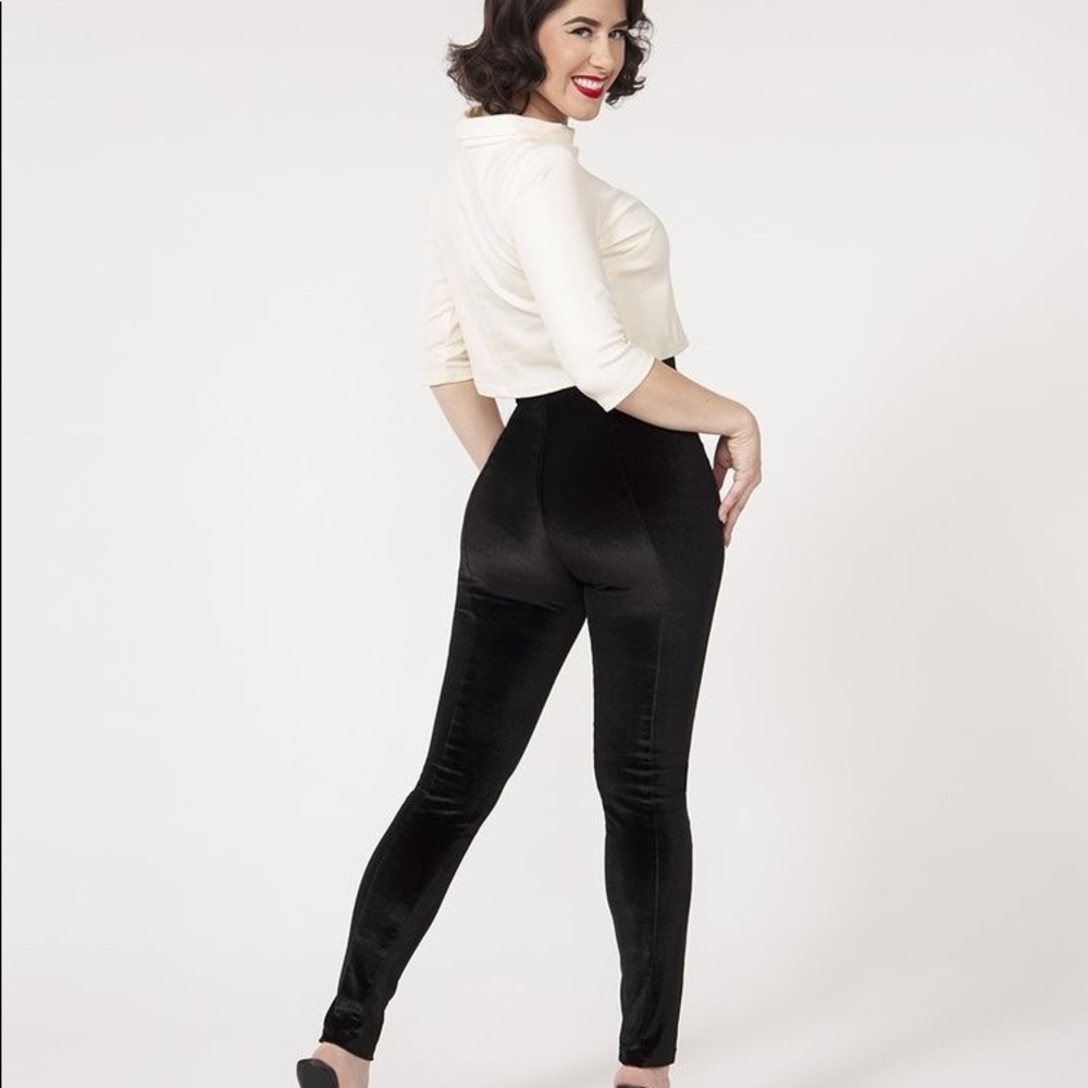 Pinup girl clothing Traci Lords velvet pants
